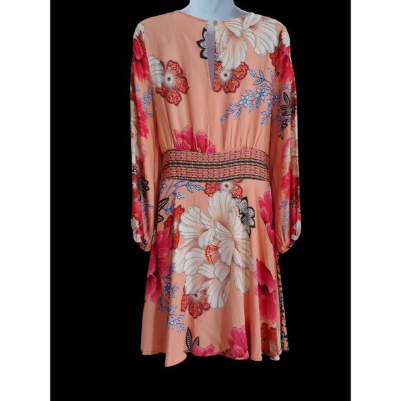 FARM RIO Women's Topanga Mini Dress Boho Floral Print S Boho - Picture 2 of 16